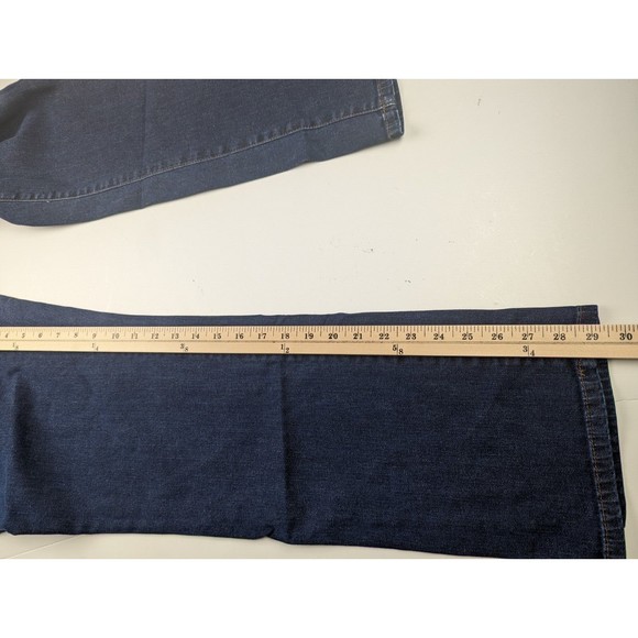 LRL Ralph Lauren Jeans Co Medium Wash Classic Straight Denim Jeans Plus Size 14 - Picture 9 of 10